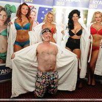 Ryanair boss Michael O Leary strip off at the launch of Ryanair 2012 calendar | Picture 115400